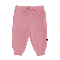 Ribbed Jogger Pant in Apple Blossom