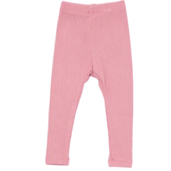 Ribbed Leggings in Apple Blossom