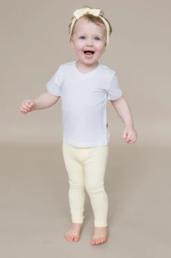 Ribbed Leggings in Chamomile