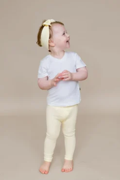 Ribbed Leggings in Chamomile