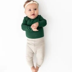 Ribbed Leggings in Oat