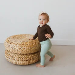 Ribbed Leggings in Sage