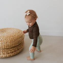 Ribbed Leggings in Sage