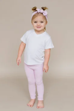 Ribbed Leggings in Thistle