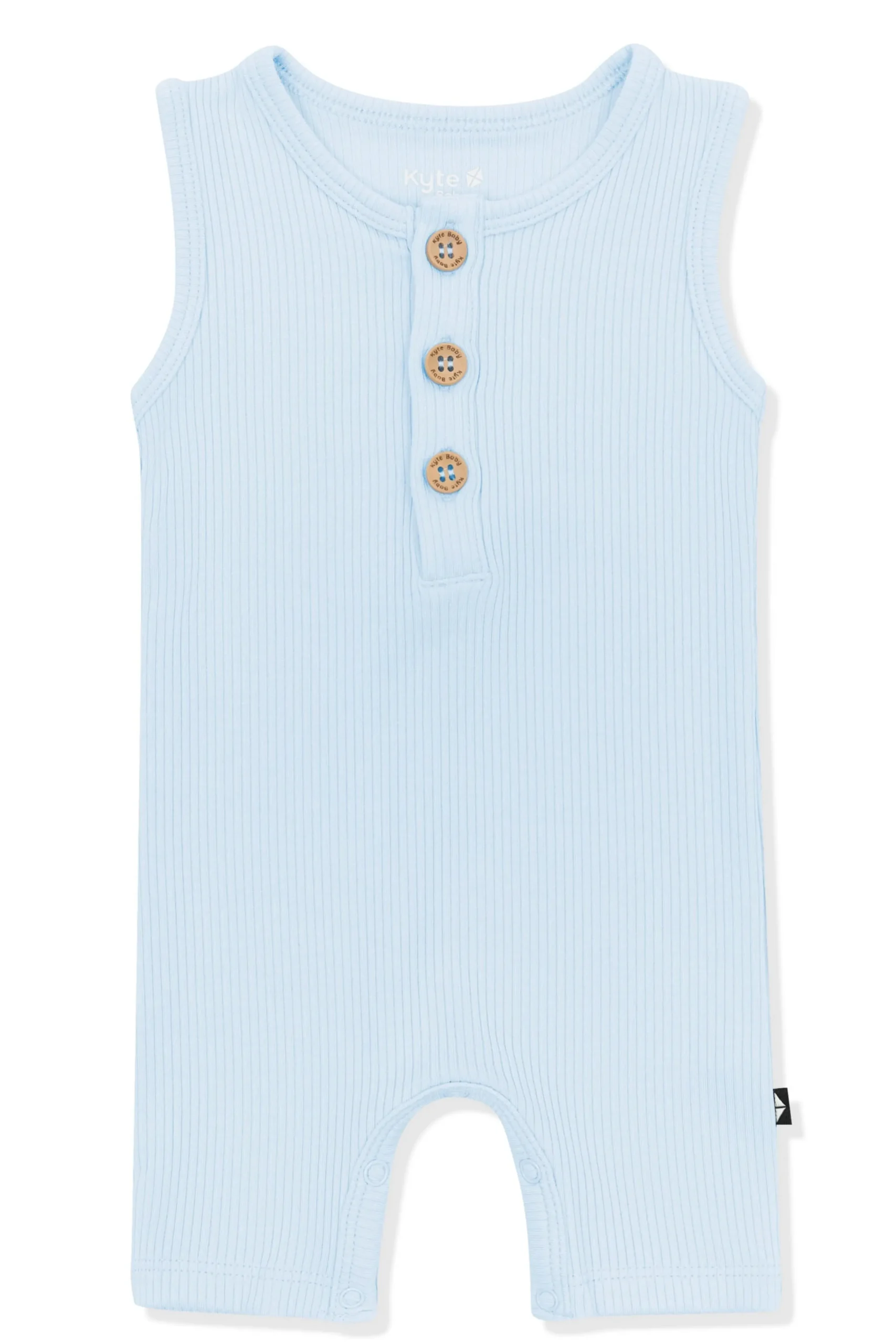 Ribbed Sleeveless Shortall in Breeze