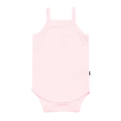 Ribbed Spaghetti Strap Bodysuit in Sakura