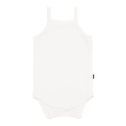 Ribbed Spaghetti Strap Bodysuit in Cloud