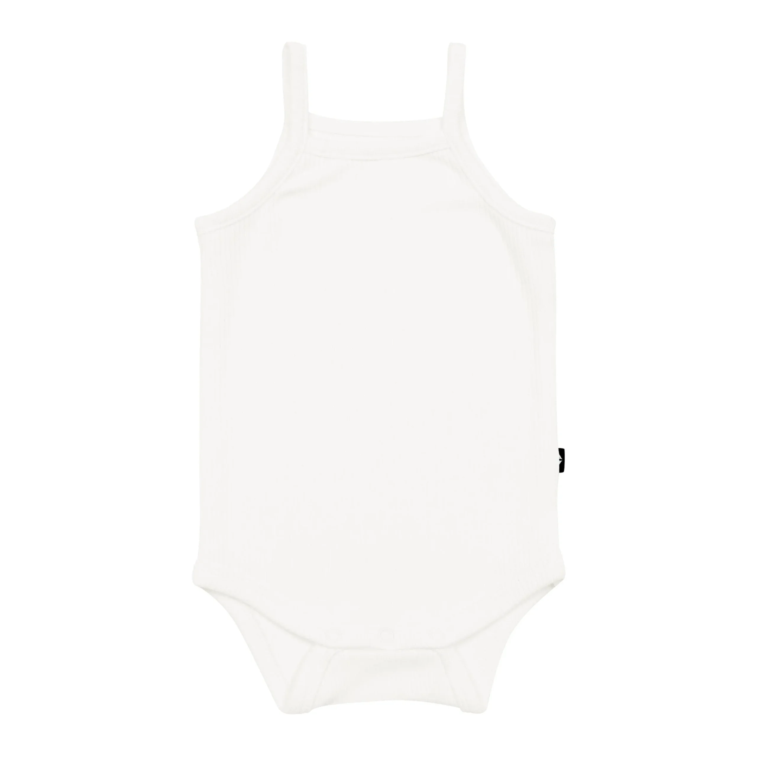 Ribbed Spaghetti Strap Bodysuit in Cloud