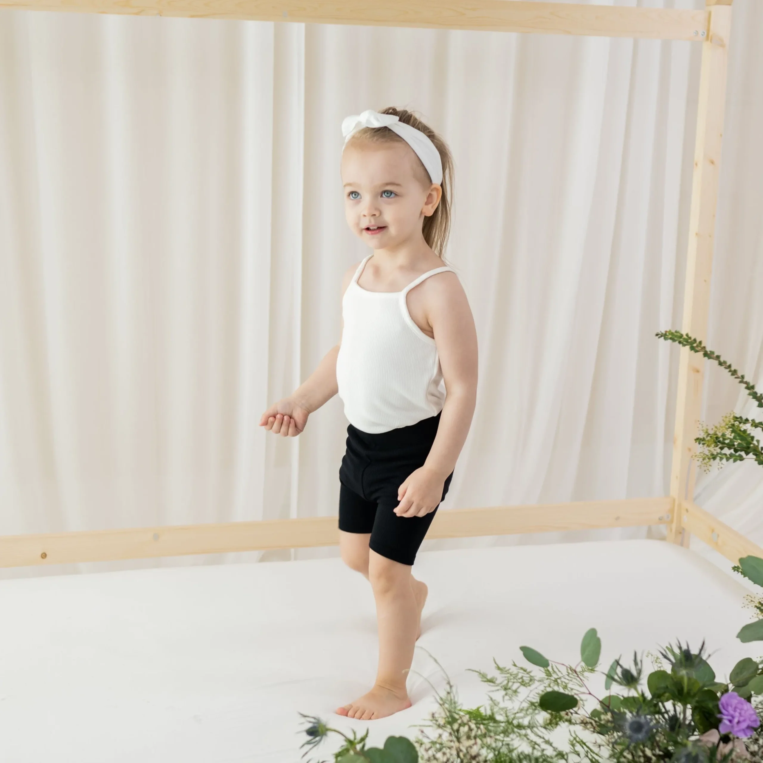 Ribbed Spaghetti Strap Bodysuit in Cloud