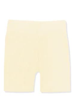Ribbed Toddler Biker Shorts in Chamomile