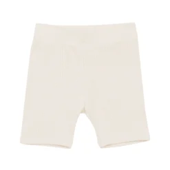Ribbed Toddler Biker Shorts in Oat