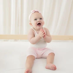 Ribbed Toddler Biker Shorts in Sakura