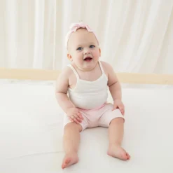 Ribbed Toddler Biker Shorts in Sakura