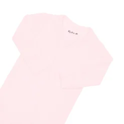 Ribbed Zipper Footie in Sakura
