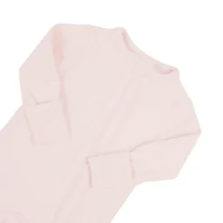 Ribbed Zipper Romper in Blush