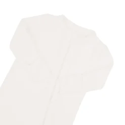 Ribbed Zipper Romper in Cloud