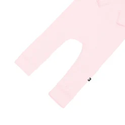 Ribbed Zipper Romper in Sakura