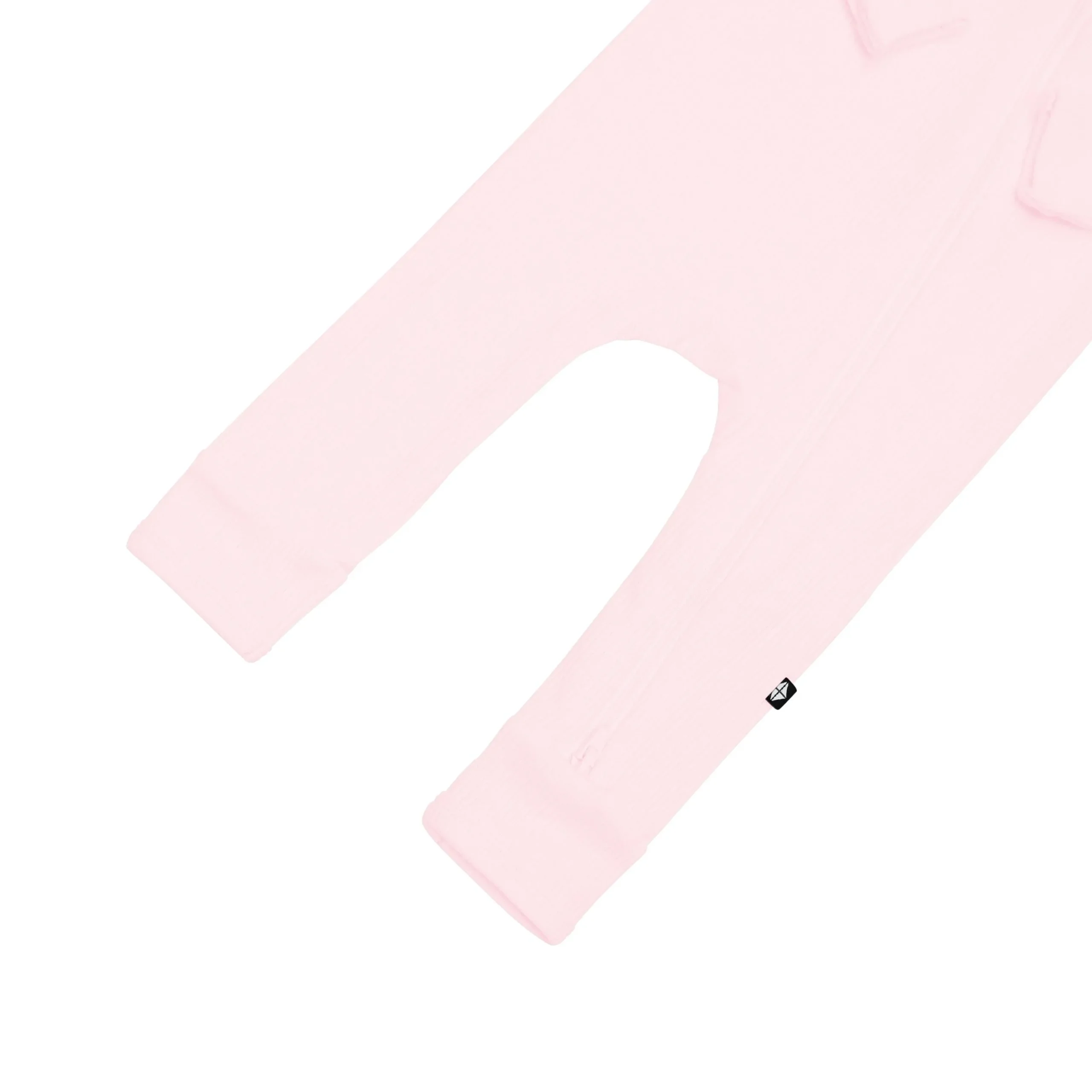 Ribbed Zipper Romper in Sakura