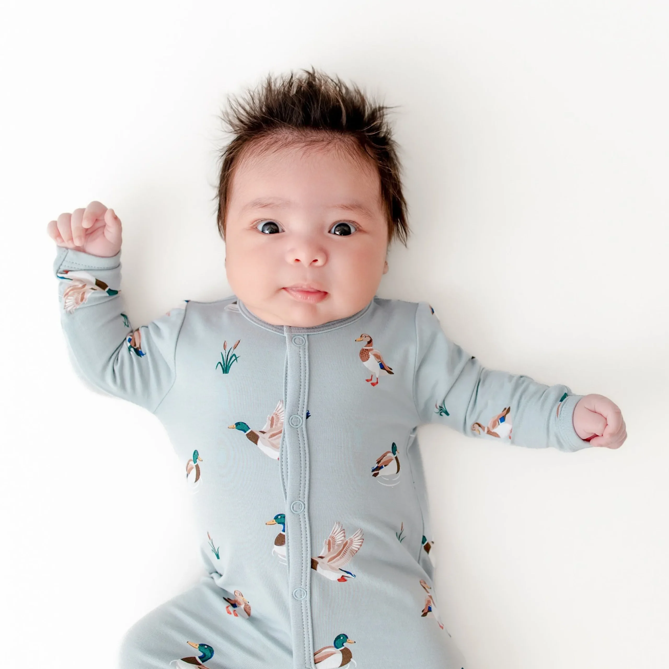 Romper in Mallard Duck