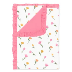 Ruffle Toddler Blanket in Tulip 0.5