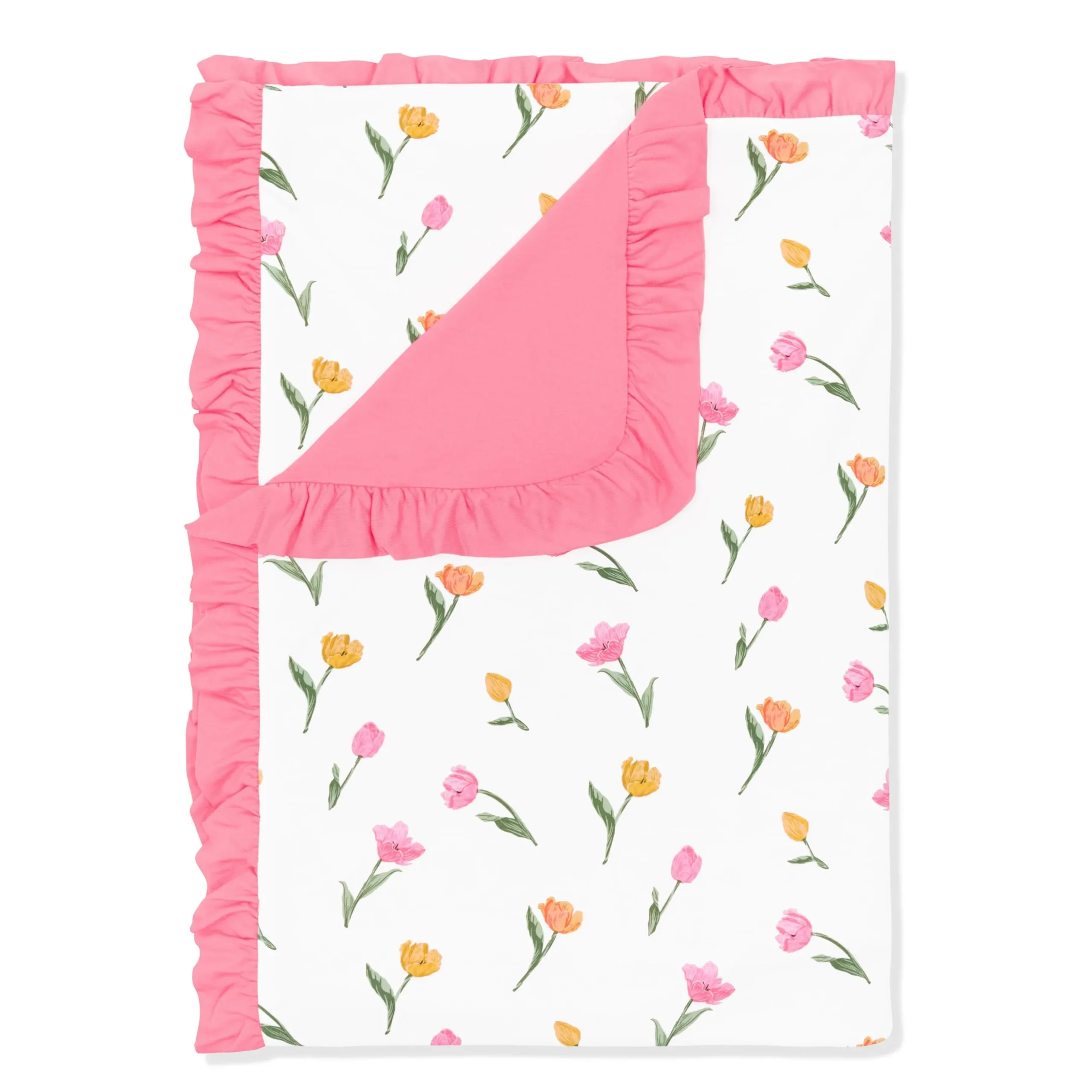 Ruffle Toddler Blanket in Tulip 0.5