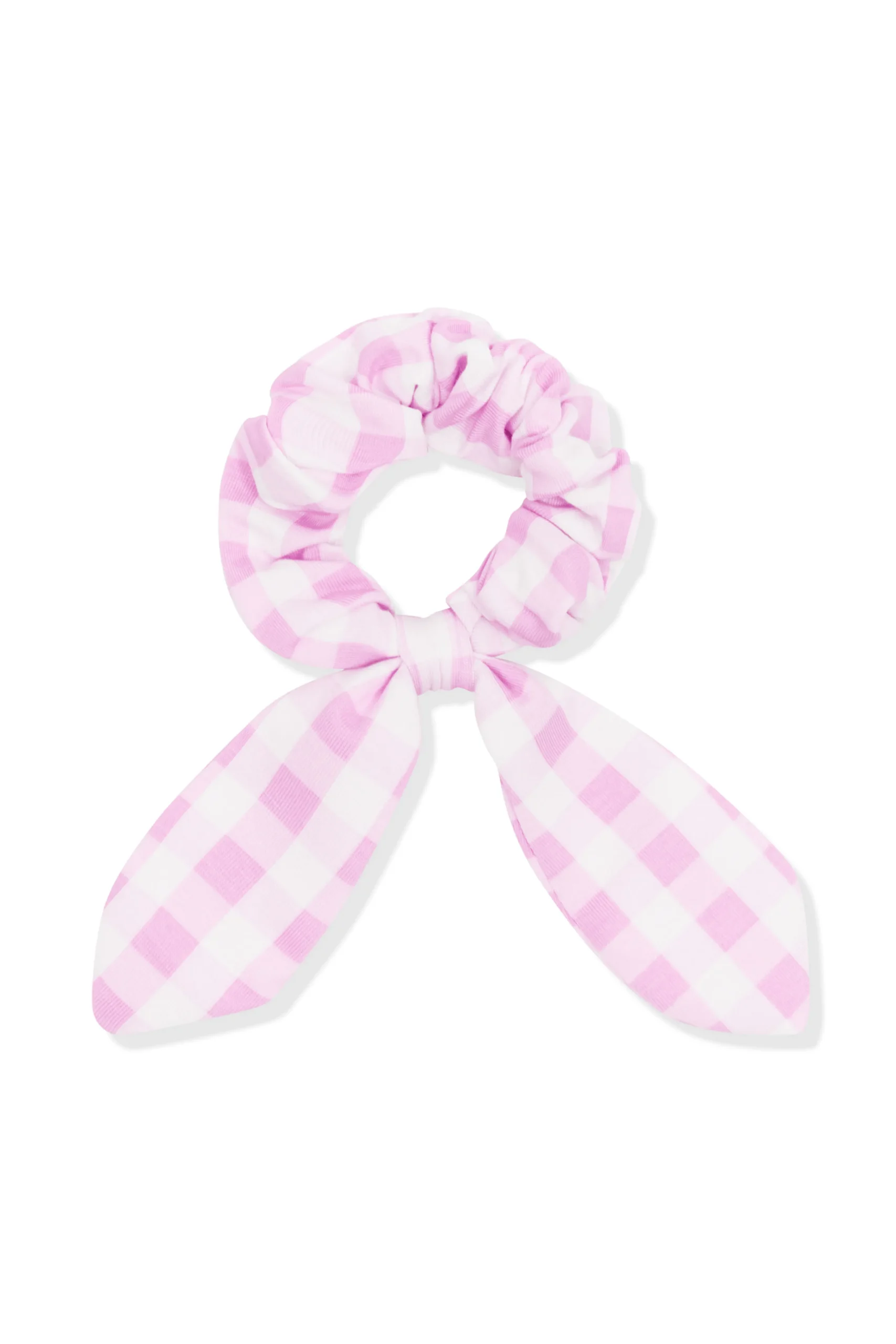 Scrunchie in Gingham Thistle