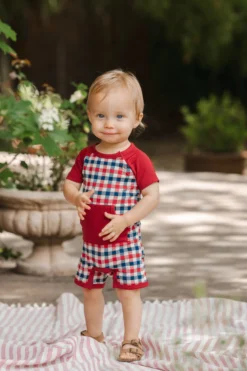 Shortall in Patriotic Gingham