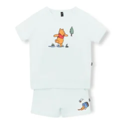 Short Sleeve Jogger Set in Winnie the Pooh on Dew