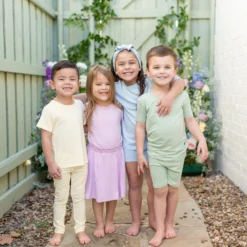 Short Sleeve Pajamas in Basil