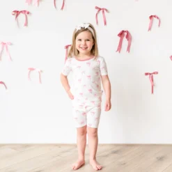 Short Sleeve Pajamas in Bow