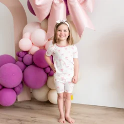 Short Sleeve Pajamas in Bow