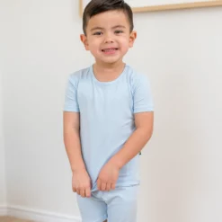 Short Sleeve Pajamas in Breeze