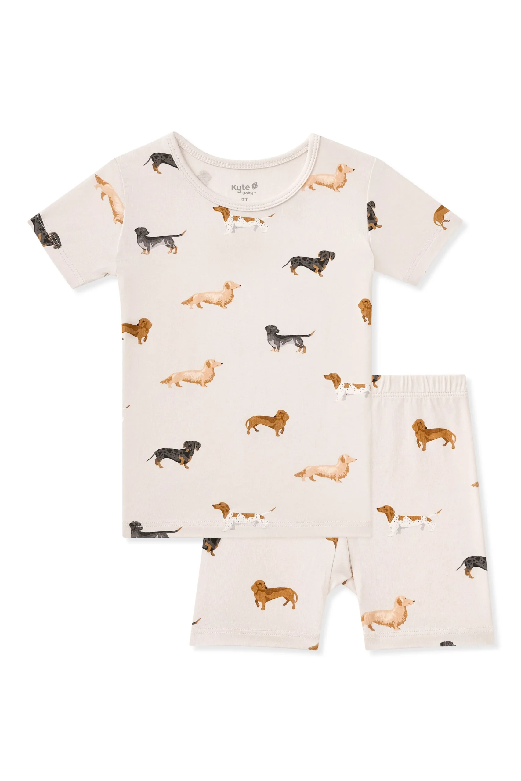 Short Sleeve Pajamas in Dachshund