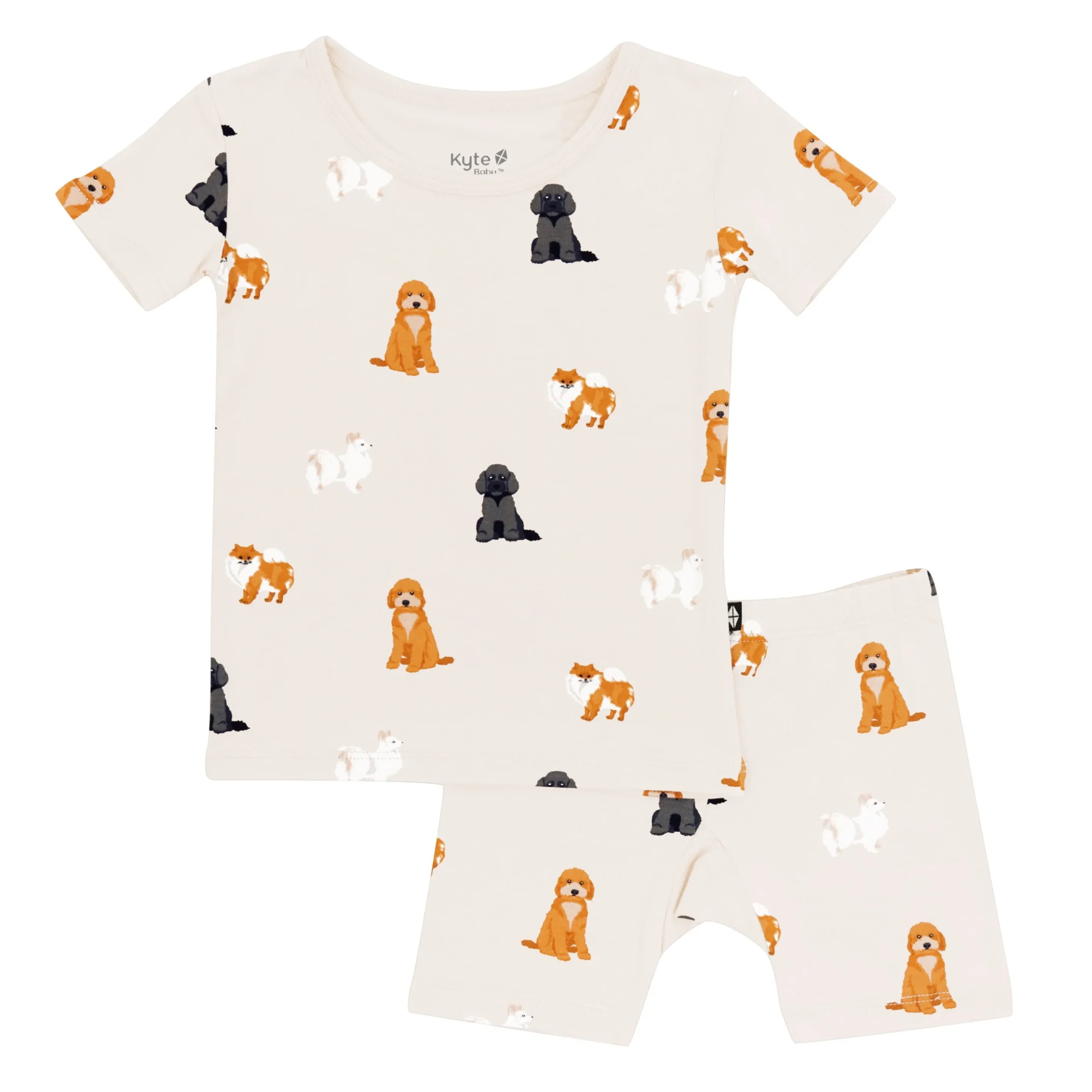 Short Sleeve Pajamas in Fluffy Dog