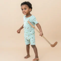 Short Sleeve Pajamas in Golf