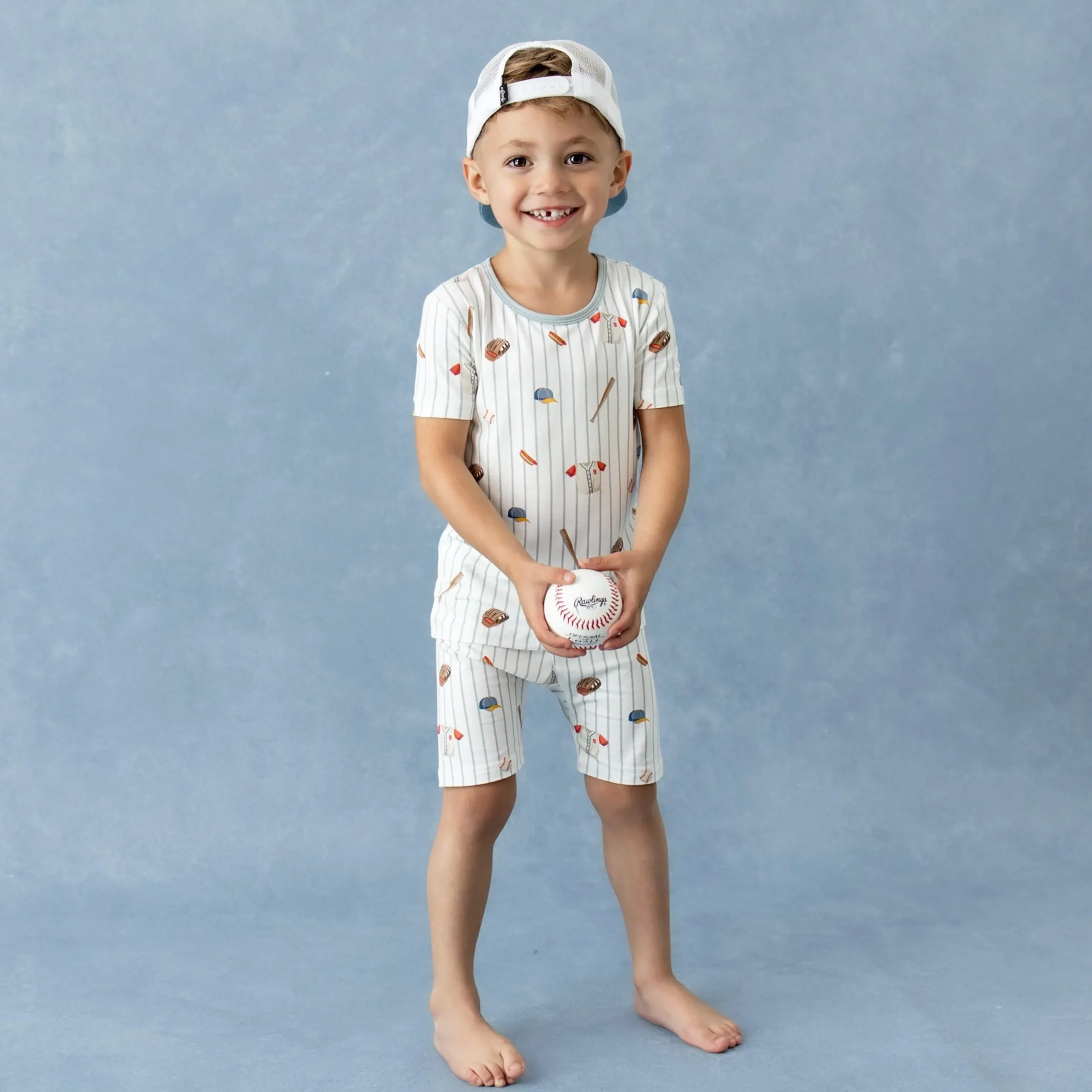 Short Sleeve Pajamas in Home Run