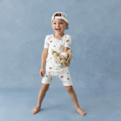 Short Sleeve Pajamas in Home Run