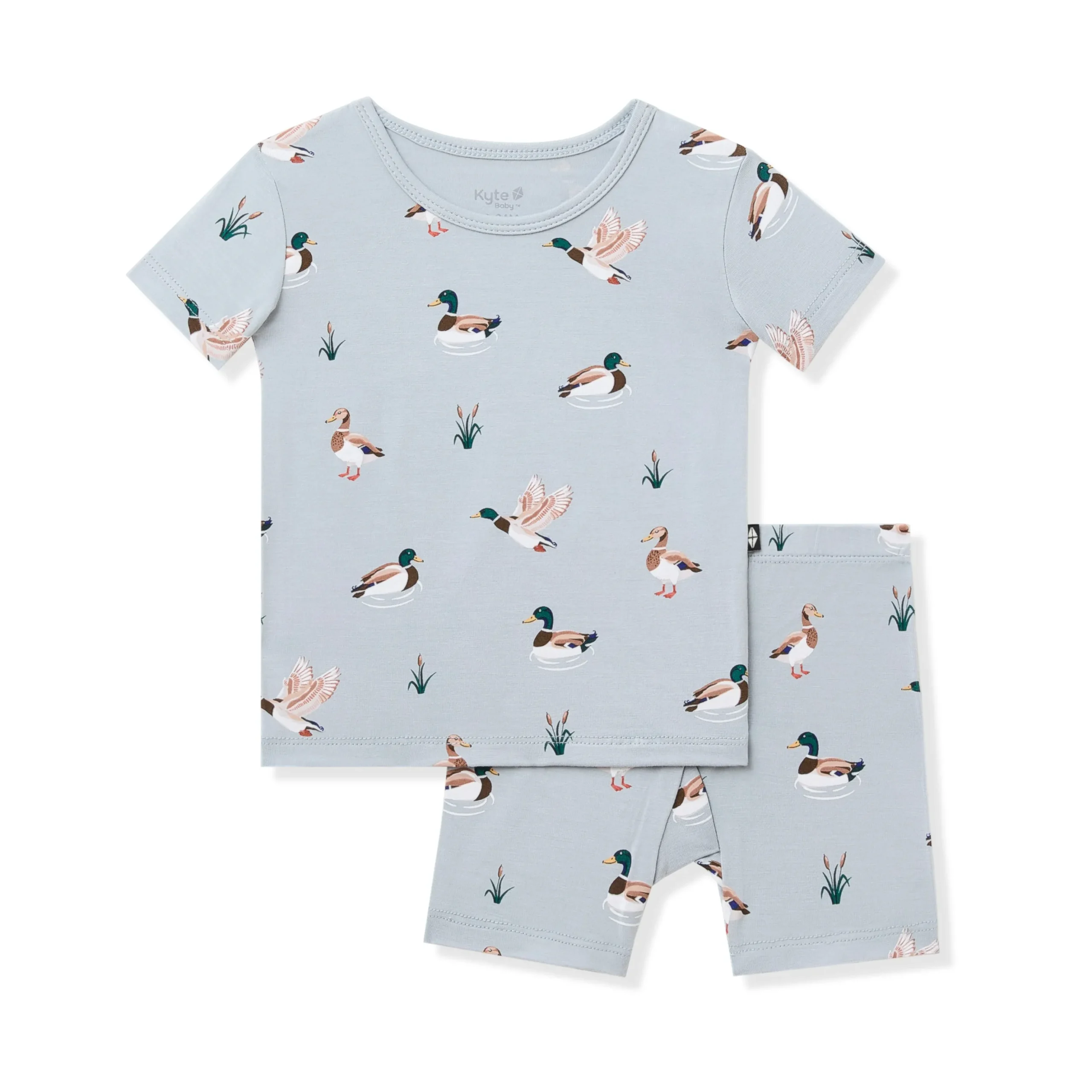 Short Sleeve Pajamas in Mallard Duck