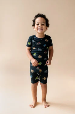 Short Sleeve Pajamas in Monster Truck