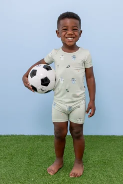 Short Sleeve Pajamas in Soccer