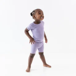 Short Sleeve Pajamas in Taro