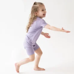 Short Sleeve Pajamas in Taro