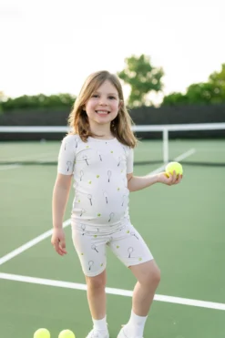 Short Sleeve Pajamas in Tennis