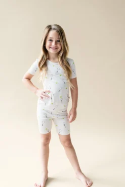 Short Sleeve Pajamas in Tennis
