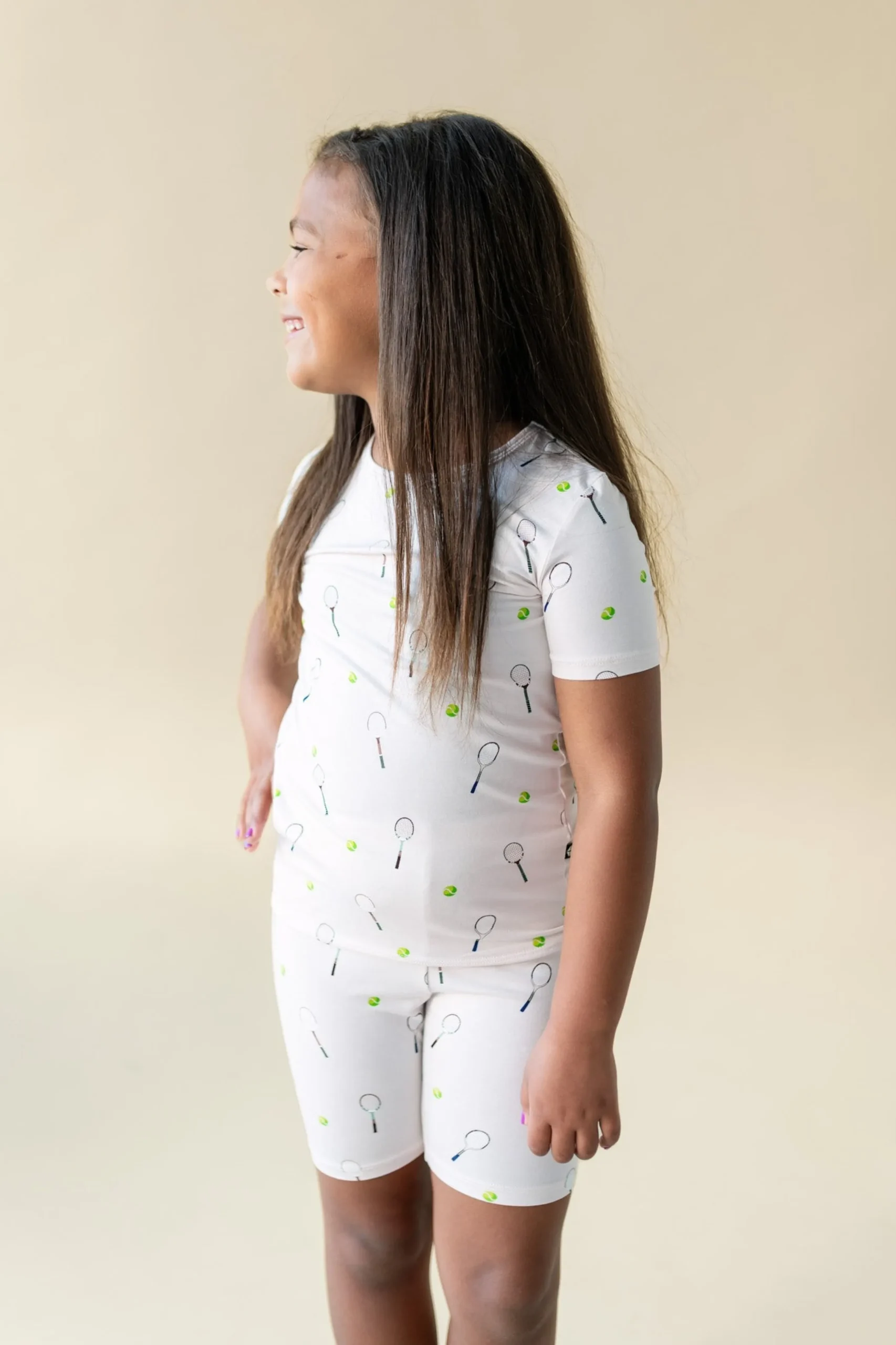 Short Sleeve Pajamas in Tennis