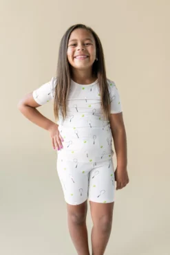 Short Sleeve Pajamas in Tennis
