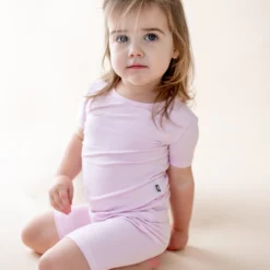 Short Sleeve Pajamas in Thistle