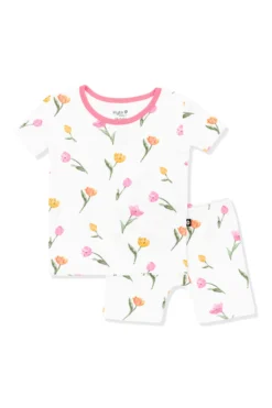 Short Sleeve Pajamas in Tulip