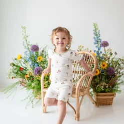 Short Sleeve Pajamas in Wildflower
