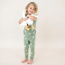 Short Sleeve with Pants Pajamas in Silly Goose
